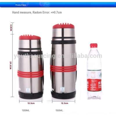 Plastic Thermos with Glass Inside, Glass Lined Thermos Bottle