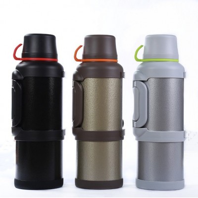 Custom logo Stainless steel large capacity  travel pot 3L,4L  inner copper plating thermos hipflask