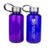 1000ML single wall BPA free plastic sports water bottle with handle